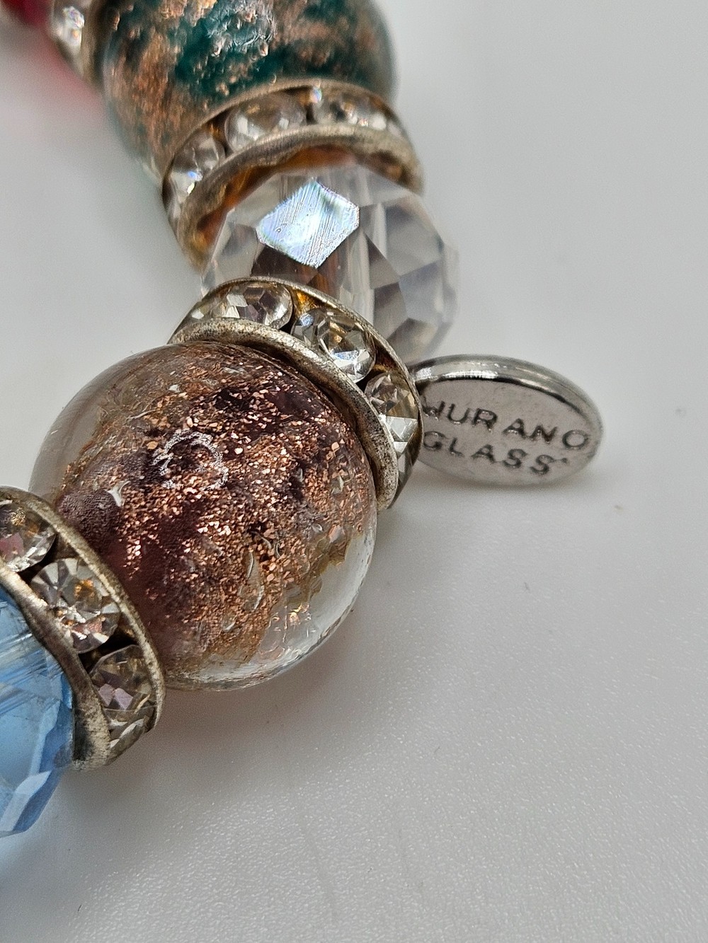 Glass of Venice Genuine Murano Glass Symphony Stretch Bracelet Made in Italy