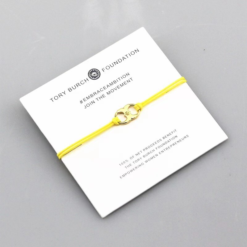Tory Burch Embrace Ambition Special Edition Silk Bracelet Gemini Charm 3 colors