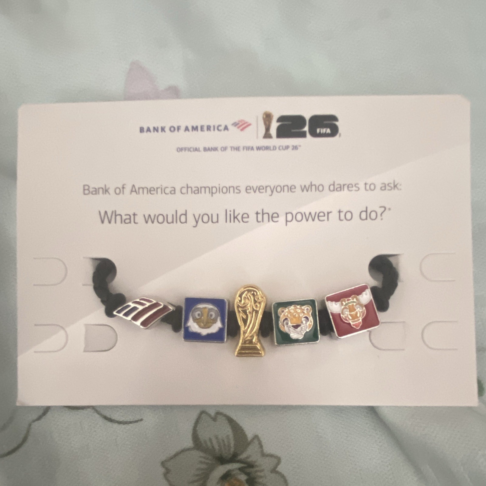 FIFA World Cup 26 Bank of America Charm Bracelet