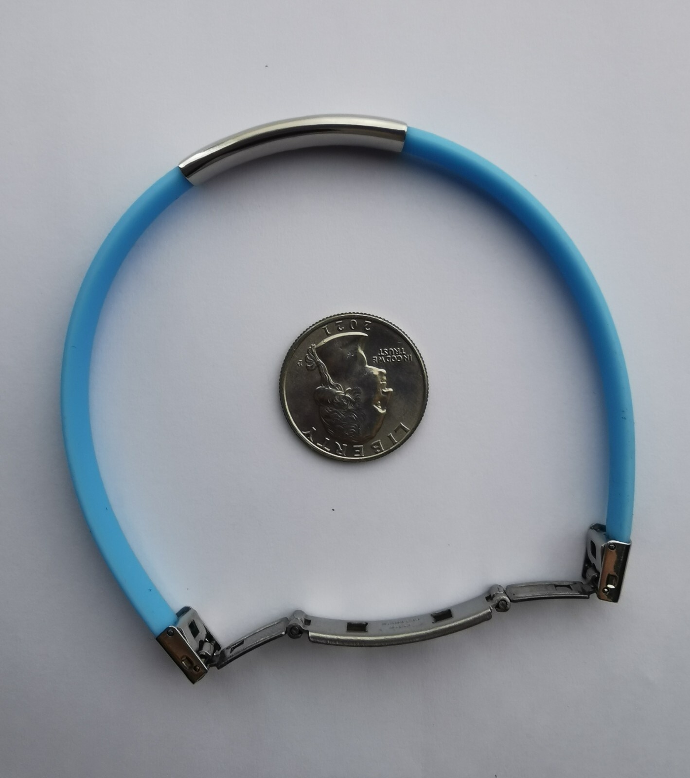 Unisex Nike Sport Silicone Wristbands Bracelet Stainless Steel Clasp w/Metal Box
