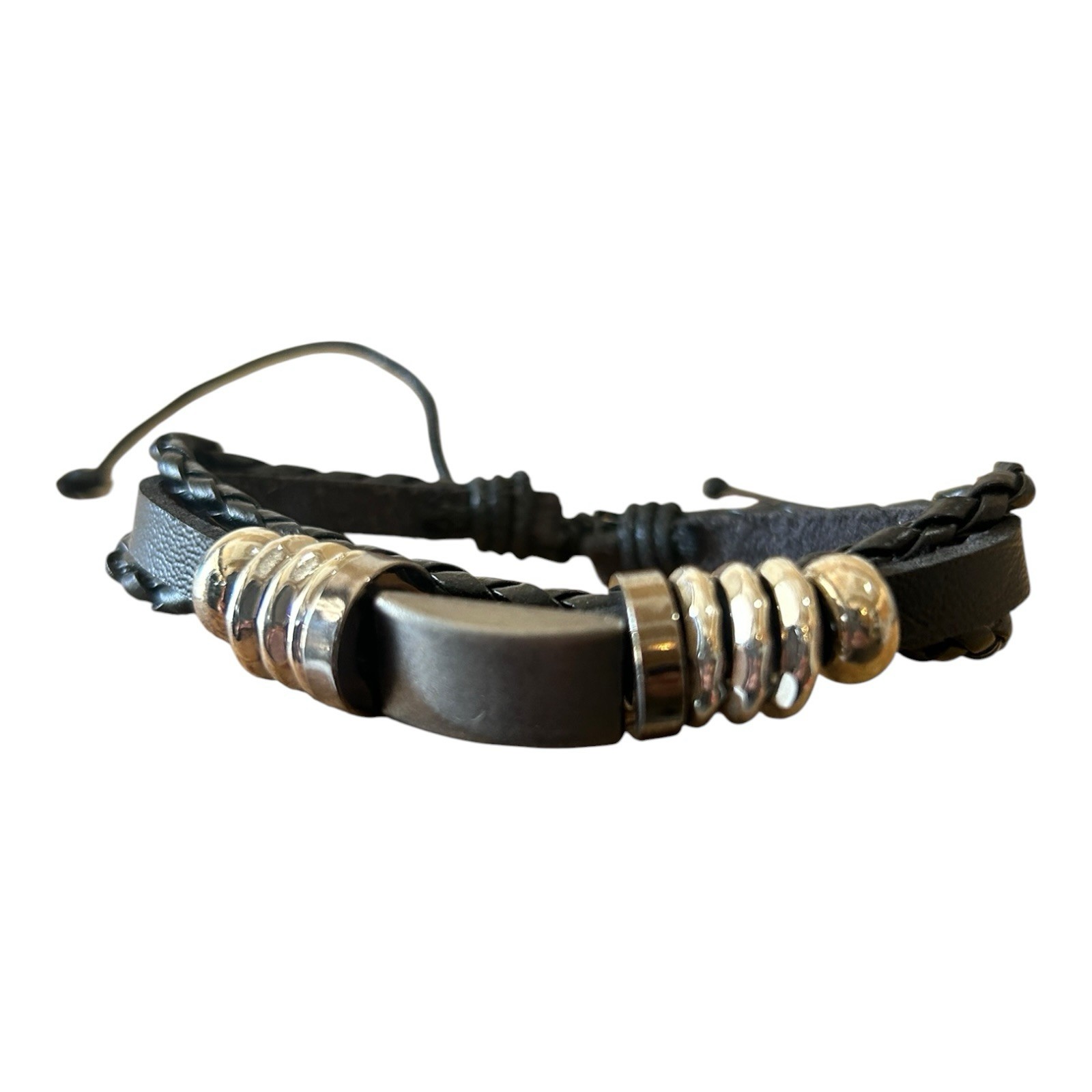 Lot of 15 Mixed Leather Bracelet Bundle Women Braided Wrap Charm Boho EUC