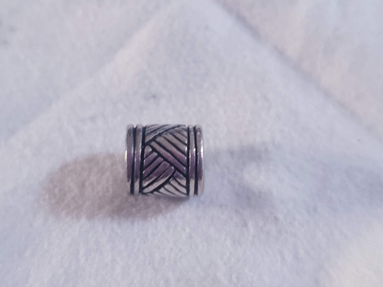 Gently Pre-owned Trollbeads World Tour South Africa Drum Beat .925 SterSilv Bead