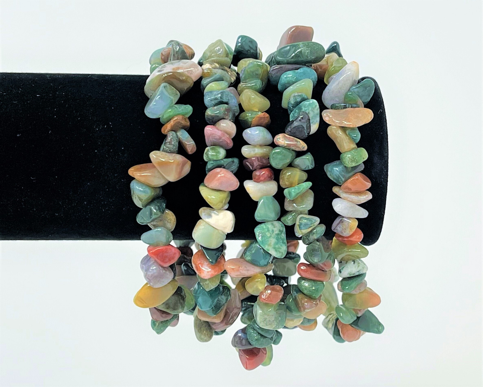 Bloodstone Chip Bracelet – Bloodstone Gemstone Jewelry Gift for Her