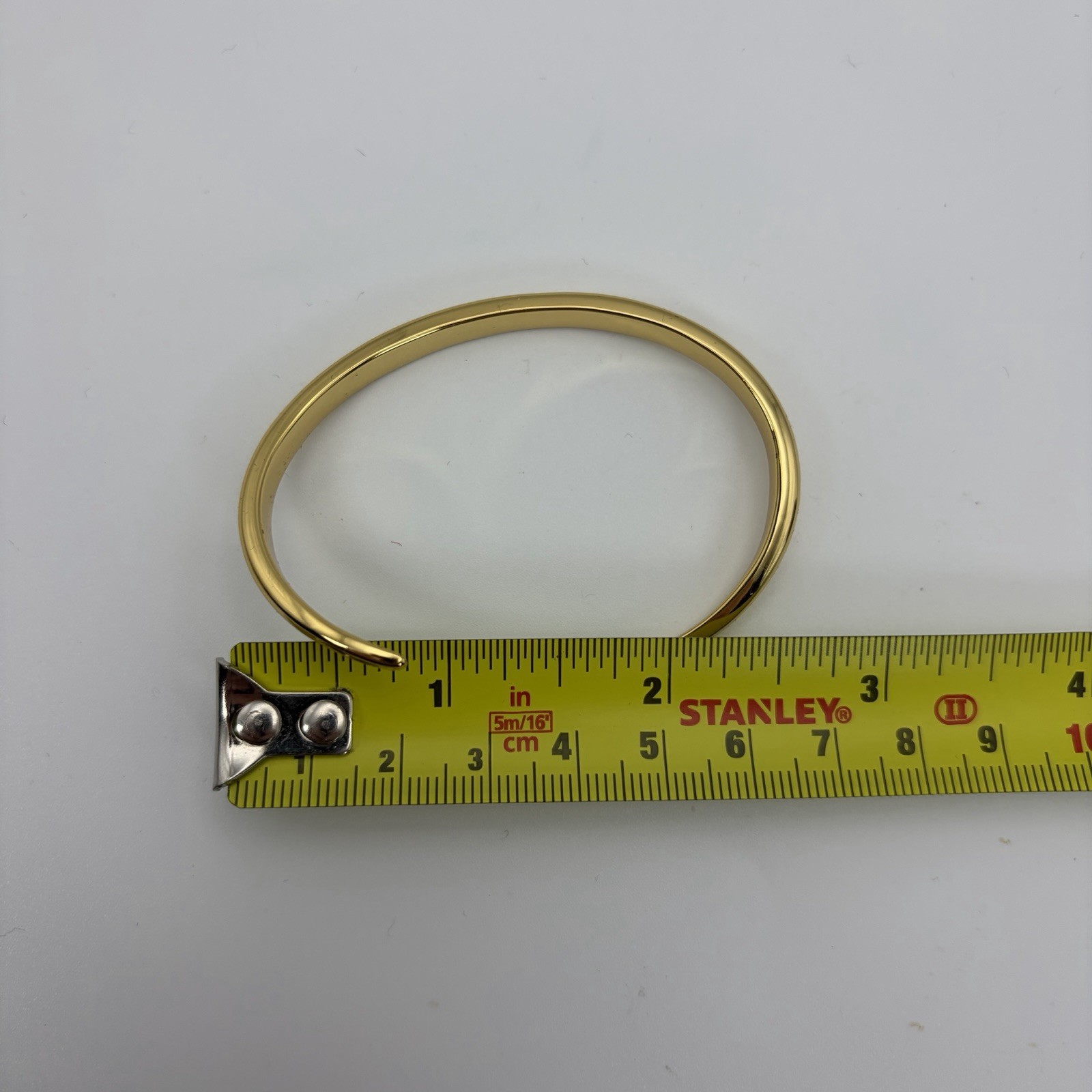 Scream Pretty Gold Open Claw Bangle 18ct Gold Plated Brass Bracelet New In Box