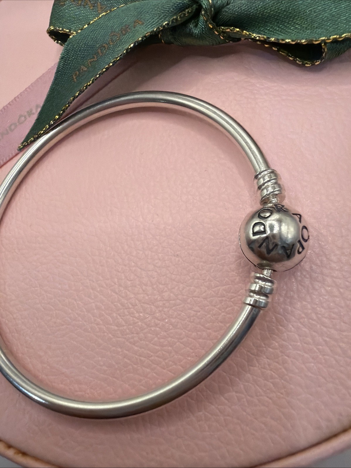 Pandora Bangle Charm Bracelet 590713 17cm Authentic Ale 925