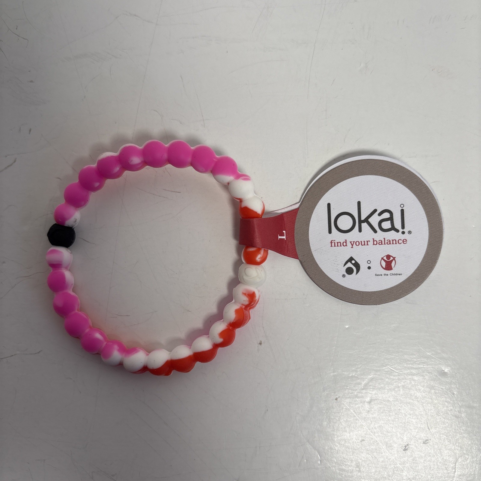 Lot of 5 Size Large Lokai Bracelets Wristbands Multicolored Bright Colorful