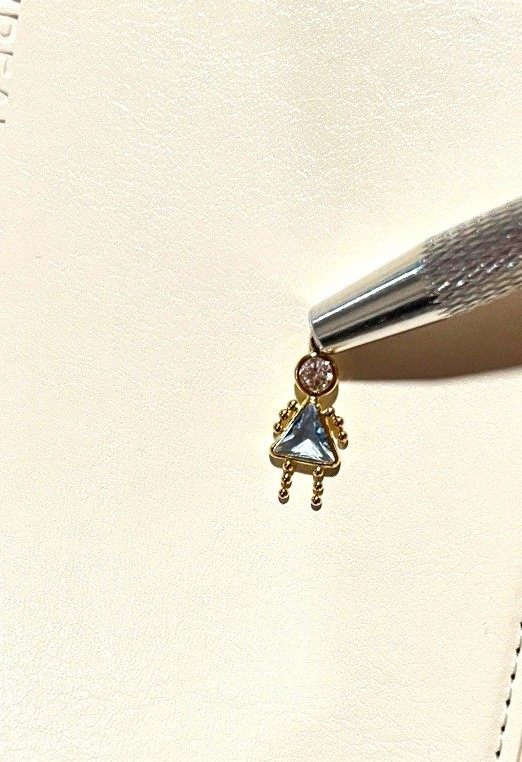 14k Gold Girl Charm (March)