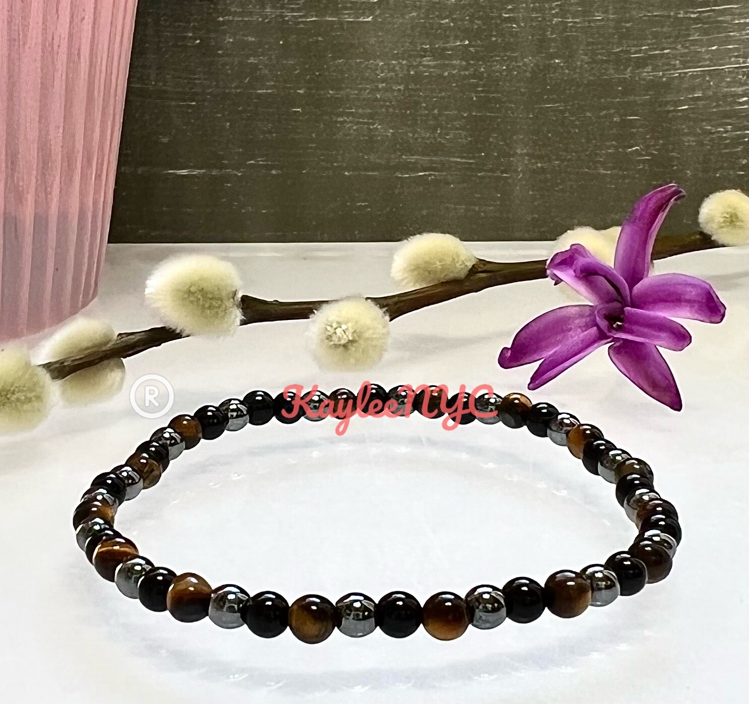 Wholesale Lot 6 Pcs Natural Protection 4mm 7.5” Crystal Stretch Bracelet