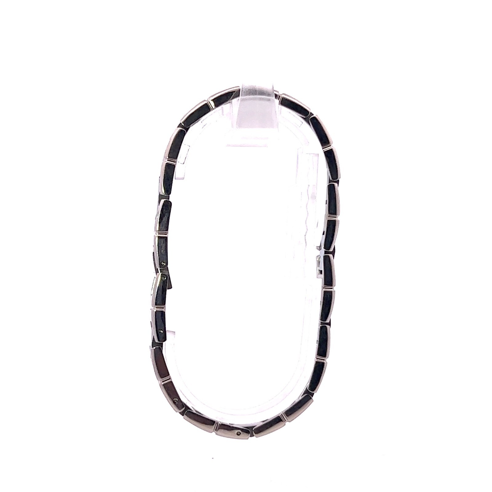 Men’s Stainless Steel & Faceted Tungsten Link 12mm Bracelet