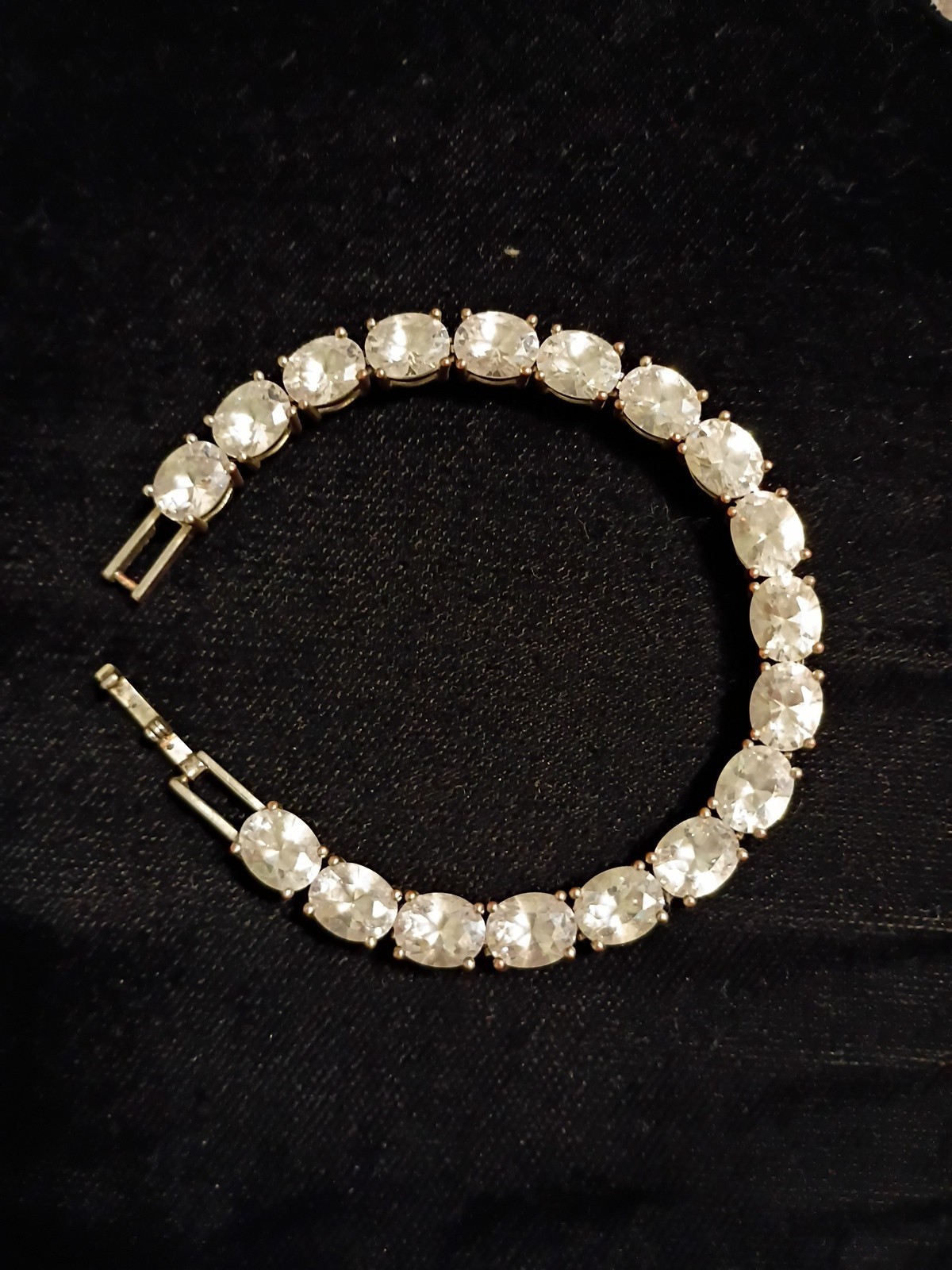 Cubiz Zirconia Silver Bracelet Women’s