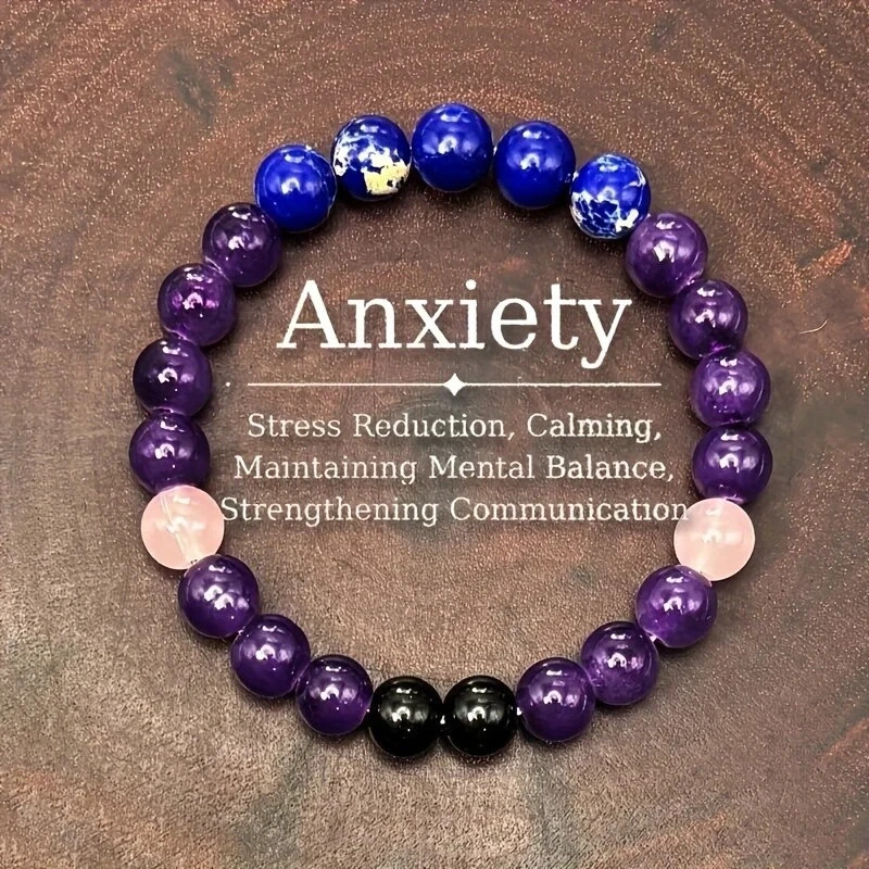 Natural Stone Beaded Bracelet Women Men For Bringing Luck Money Health Bangle