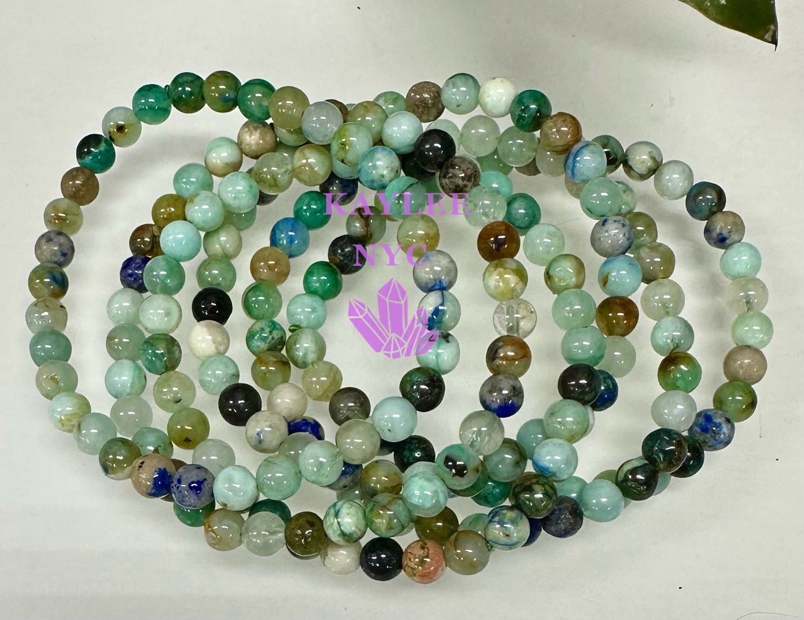 Wholesale 6 Pcs Natural Fynchenite 6mm 7.5” Crystal Stretch Bracelet