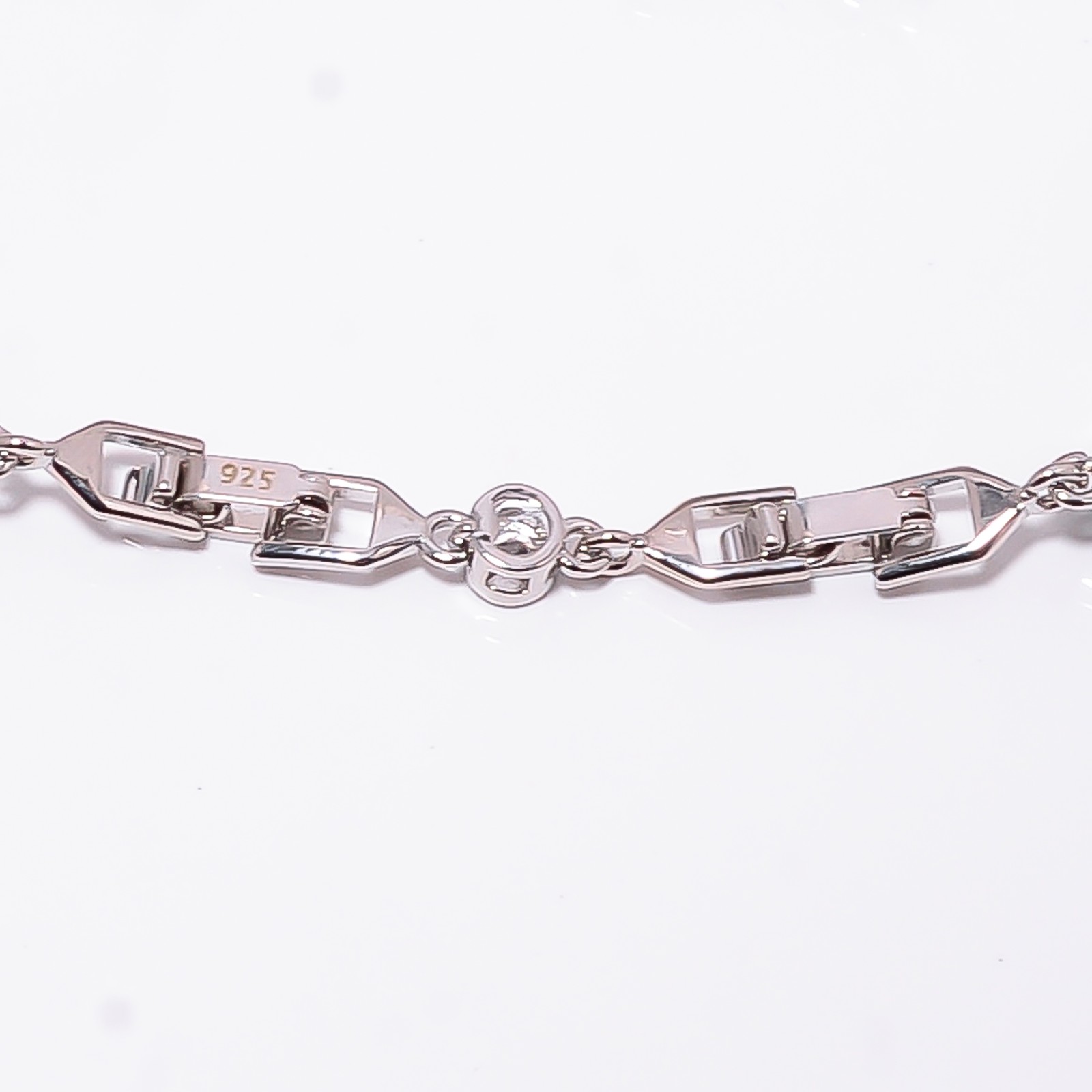 Blue Topaz, CZ 925 Sterling Silver Adjustable Bracelet 7-8″ B141130