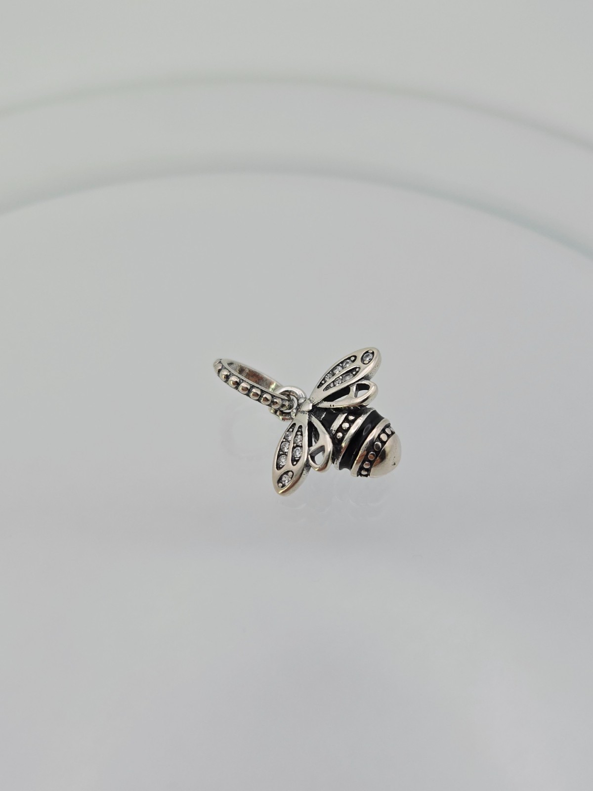 Authentic Pandora Silver Bee dangle sterling Silver bead sterling Charm