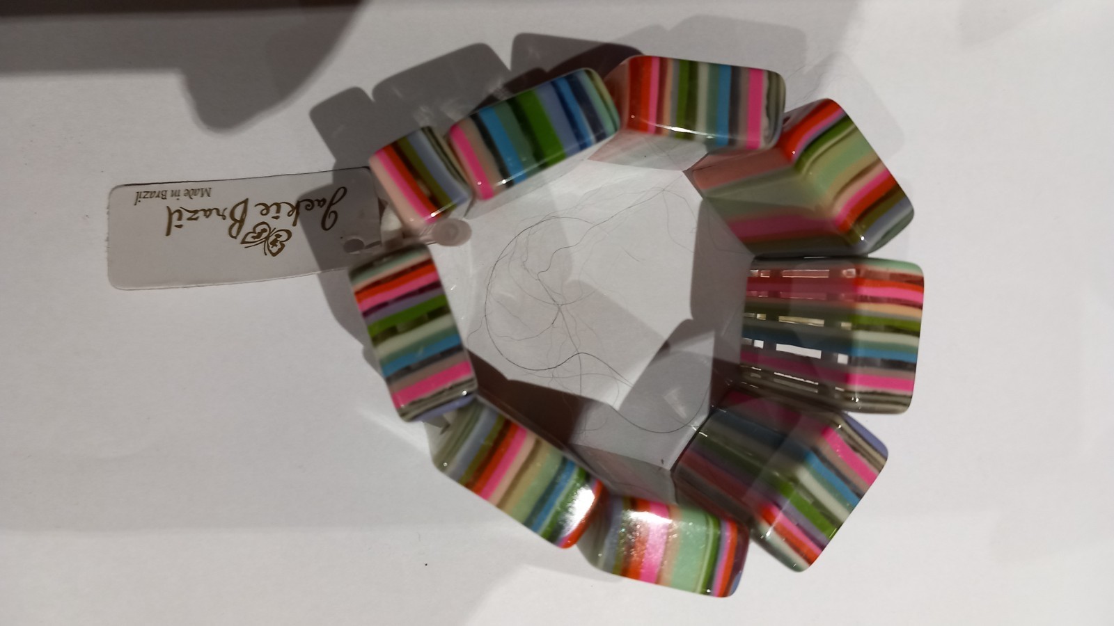 SoBral Jackie Brazil Multi Coloured Elasticated Bracelet Bangle pop art NEW