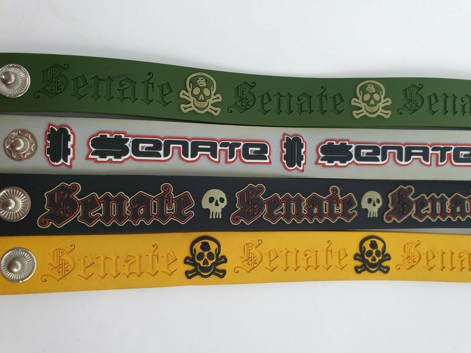 Senate Clothing Silicone Rubber Wristband Bangle Bracelet Skate Board Roller