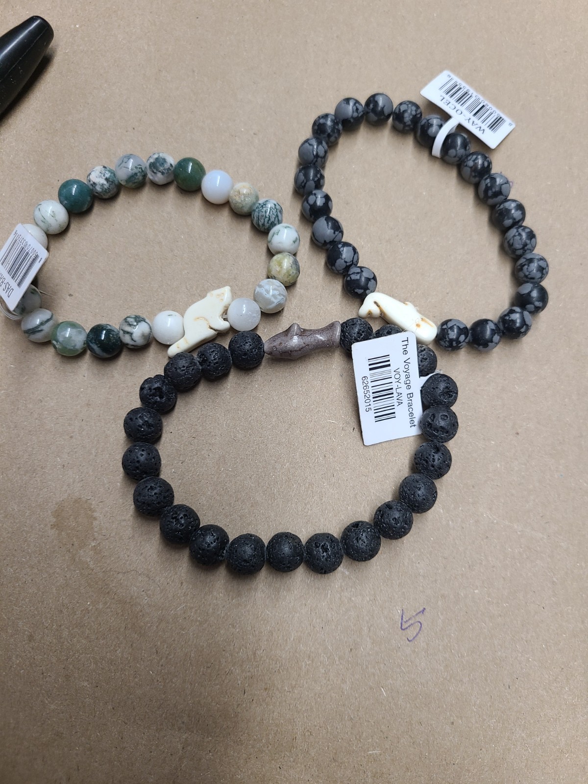 Lot of 3 Fahlo Bracelets No Tracking Cards 99828