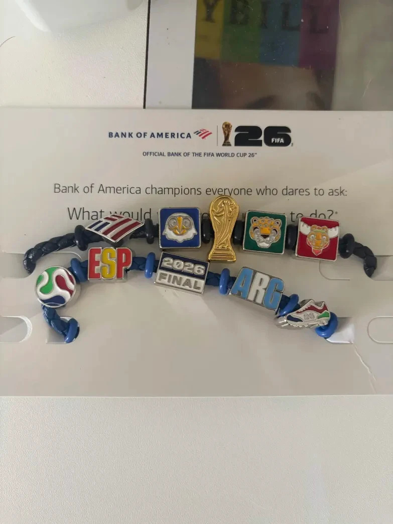 FIFA World Cup 2026 Finals Bank of America BoA Bands Spain VS Argentina Bracelet