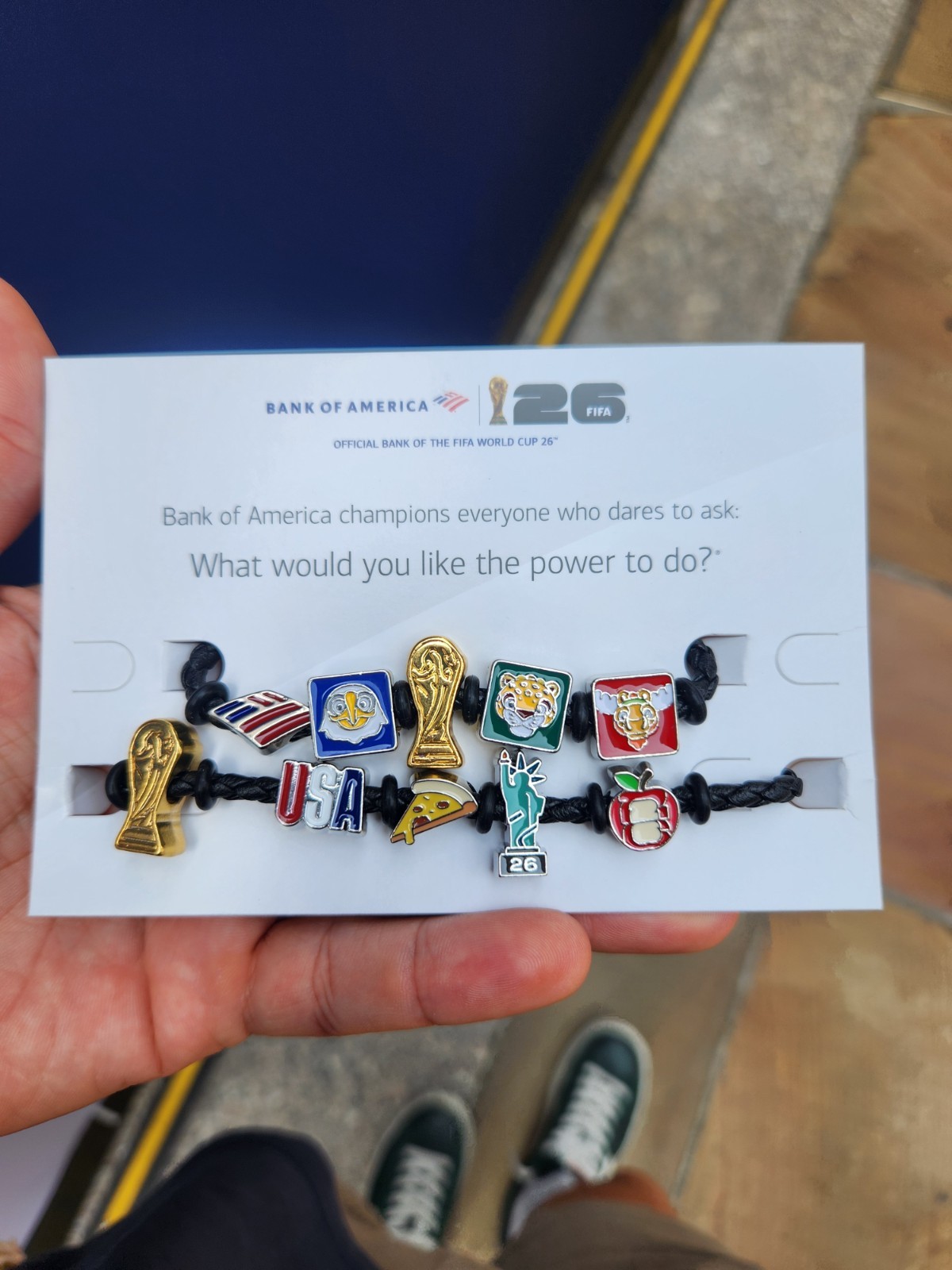 Bank Of America 2026 FIFA World Cup Charm Bracelets NYC Exclusive