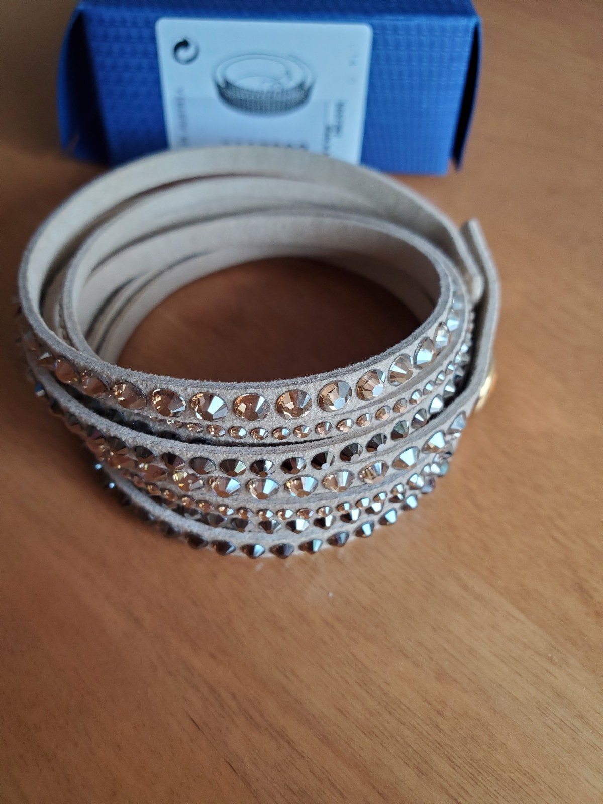 Swarovski Slake Nude Tone Bracelet Brand New In Box. Never Used.