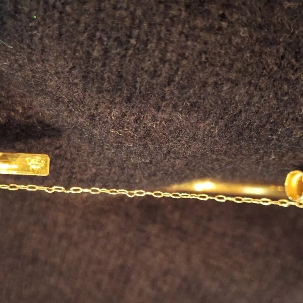 VINTAGE~14K YELLOW GOLD~DIAMOND~BANGLE BRACELET~GREAT CONDITION
