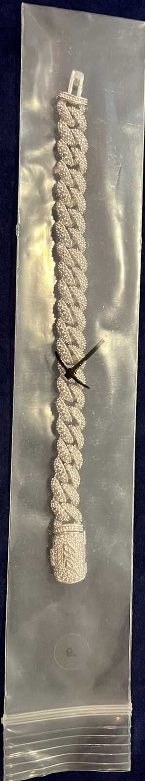 The GLD Shop GLD Link Bracelet￼ in White Gold 6” – 8.5mm
