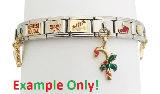 You Pick 9mm Italian Charm Holiday Theme Christmas Charm Snowflake Santa Angel