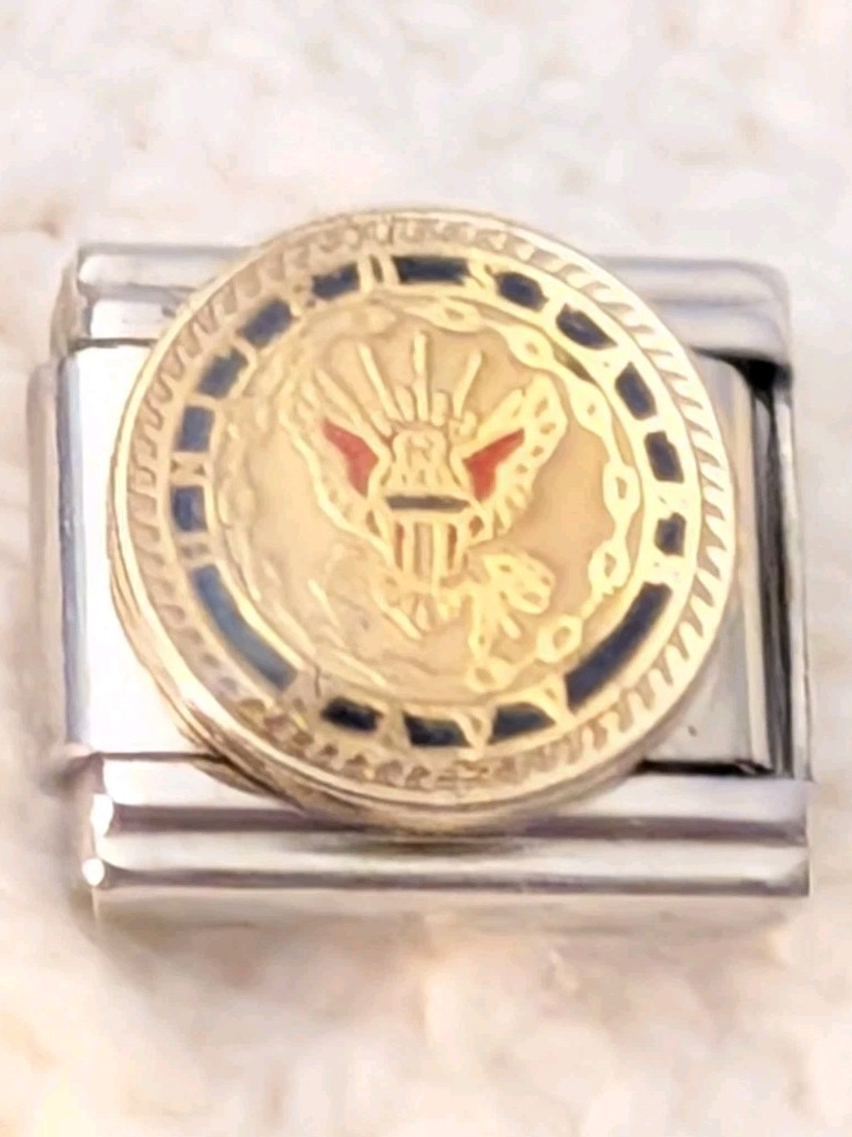 AUTHENTIC Forever Charms United States Navy Seal Italian Charm Classic 9mm K180