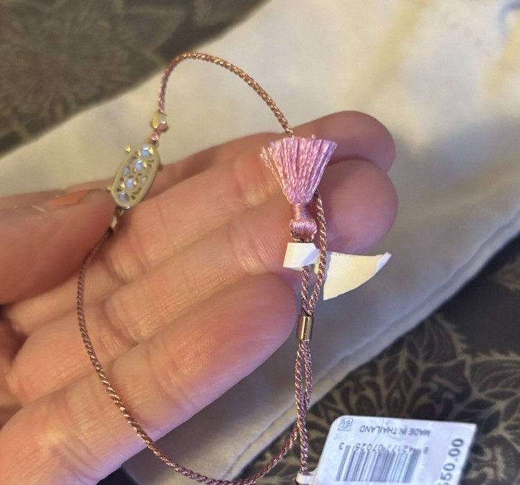 Kendra Scott Everlyne Cord Bracelet Pink Blue Purple NWT