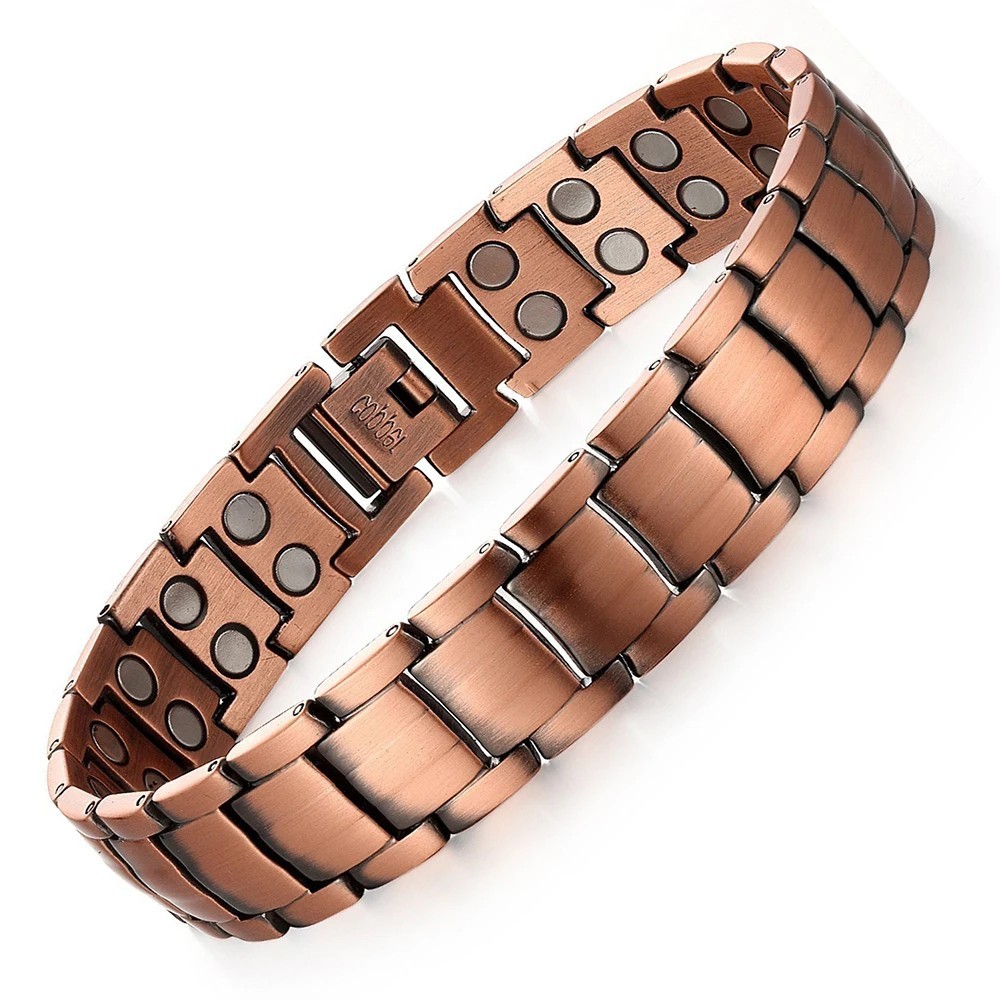 Man Copper Alloy Bracelet Healing Bracelet.Unisex,Hand Made High Gauge Copper