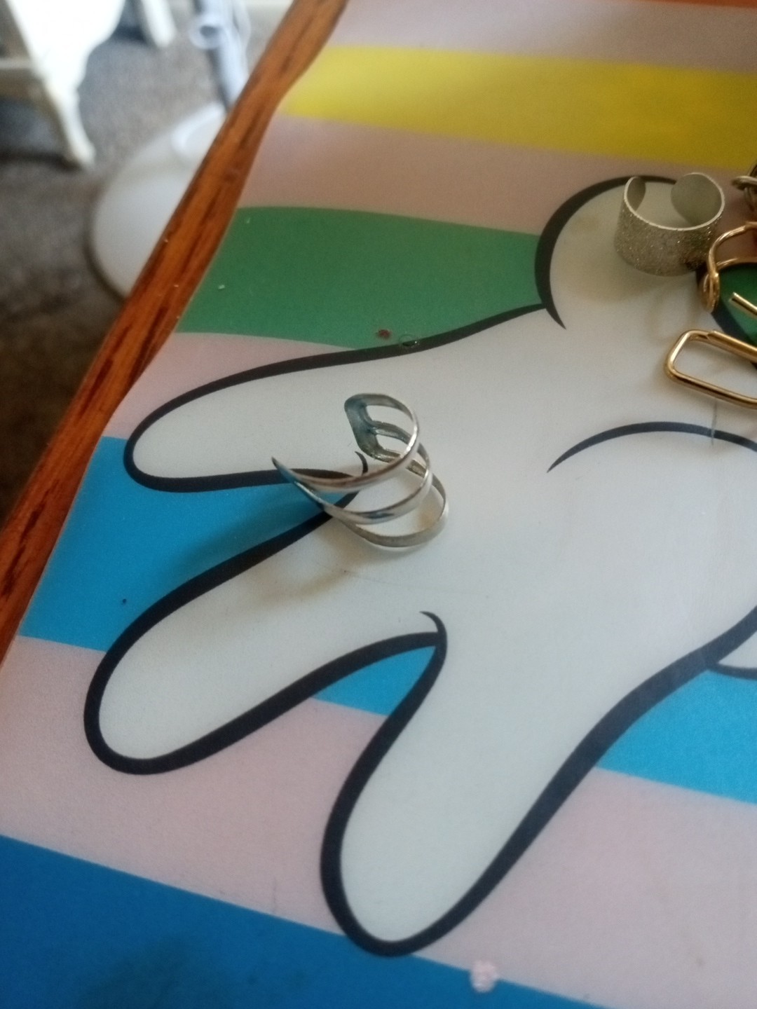 SILVER AND GOLD EAR CUFF LOT X 22