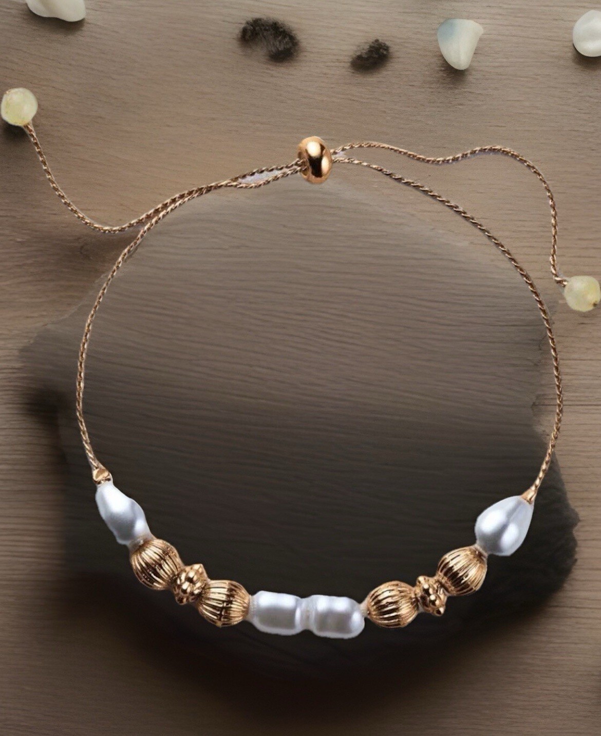 AVON Studio 1886 Pearly Delight Pull-Cord Bracelet NIB Pretty