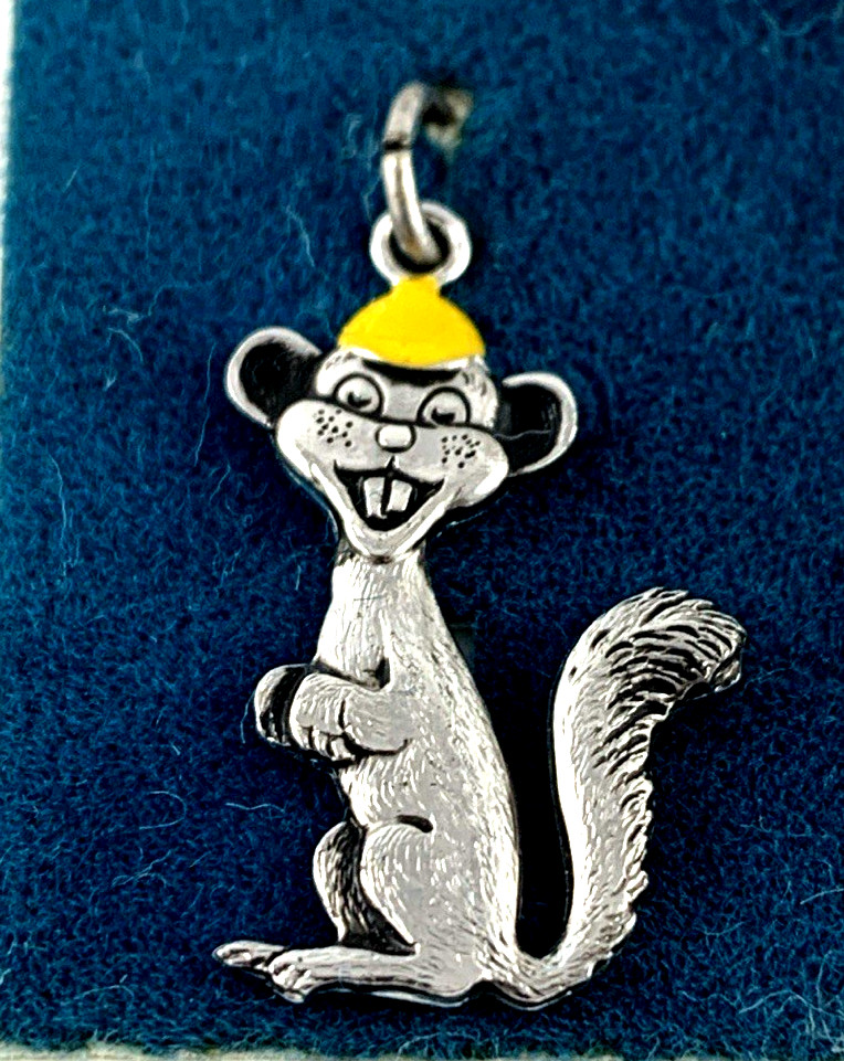 Minnesota Golden Gophers Charm | Sterling Antiqued Enamel | 13/16″ | NOS