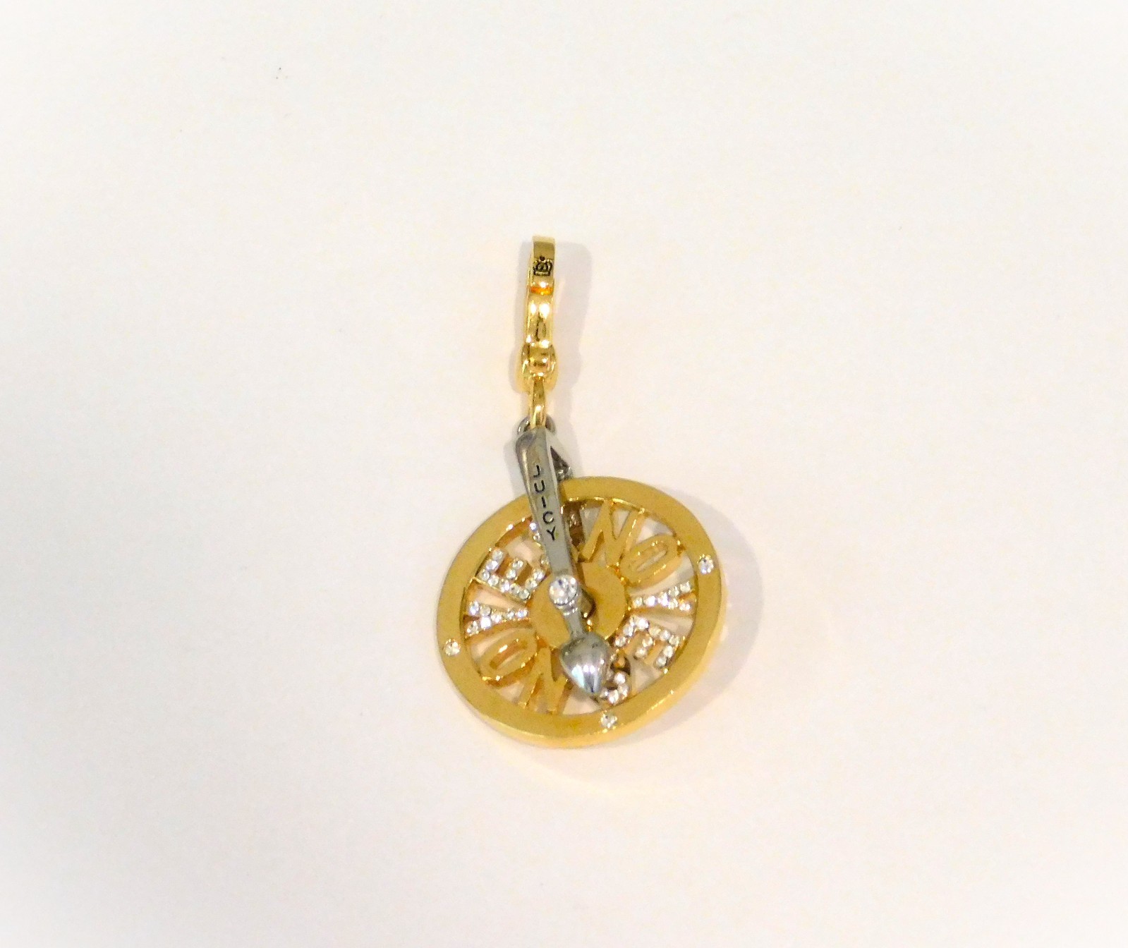 JUICY COUTURE 2007 Yes/No Spinning Wheel of Love Charm YJRU1616 Retired #M3