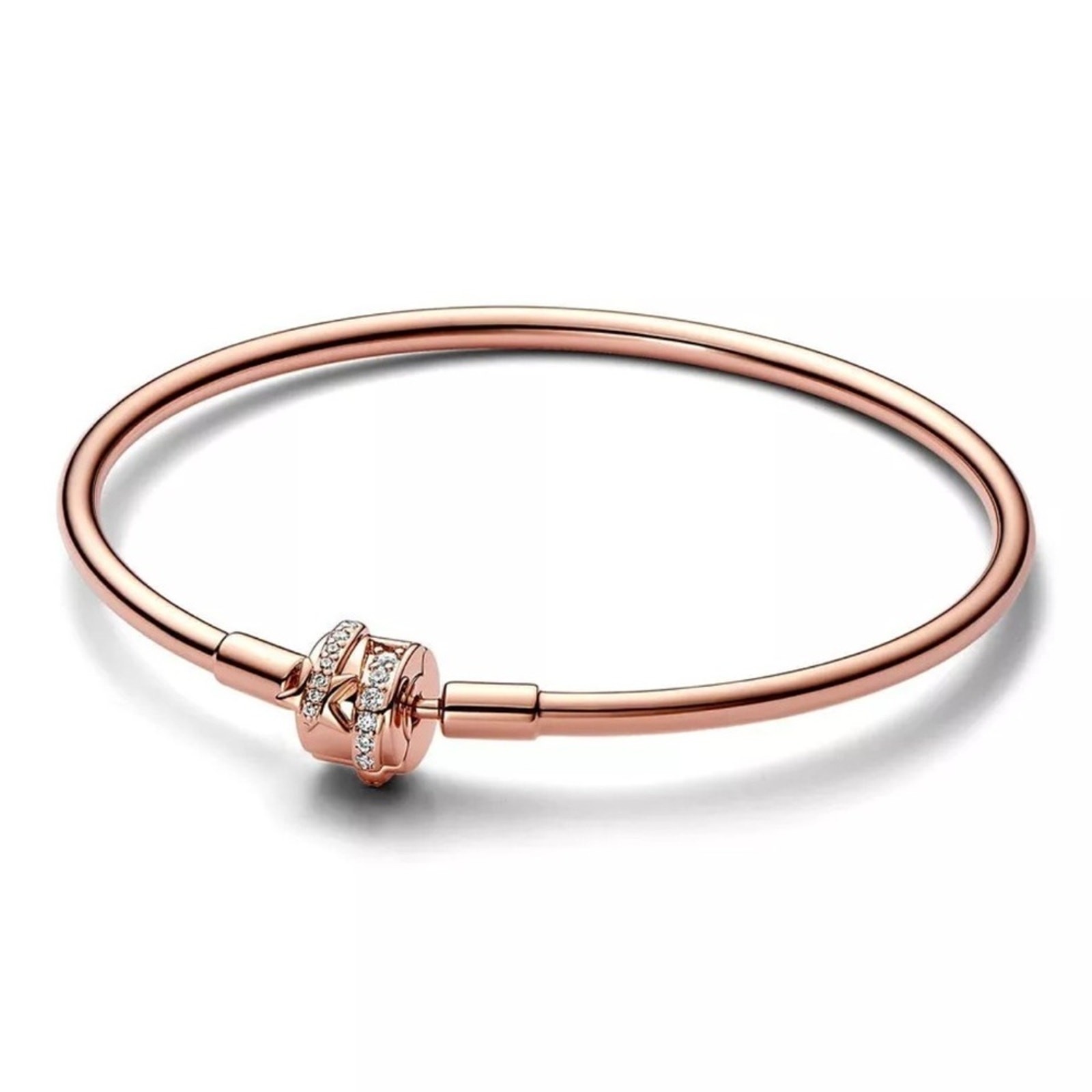 Pandora Limited Edition Shooting Star Bangle 14k rose gold plating NEW size 8.3