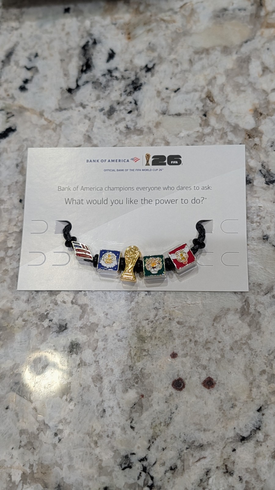 FIFA World Cup 2026 USA Team Bank of America Charm Bracelet Limited Edition