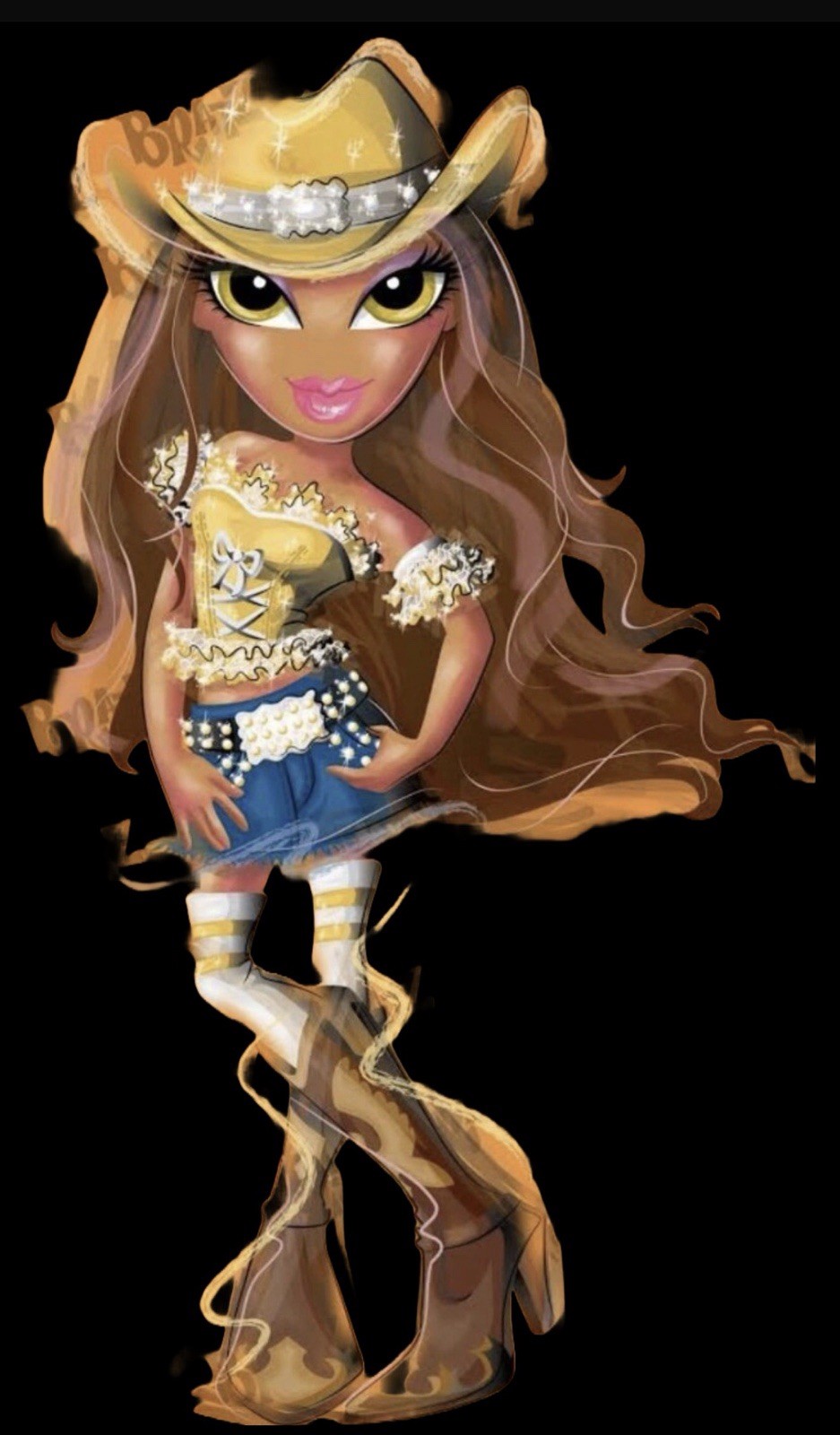 #1/3 BRATZ “SASHA” “BUNNY BOO” Face ORIGINAL Italia CHARM Col. single Link 9mm