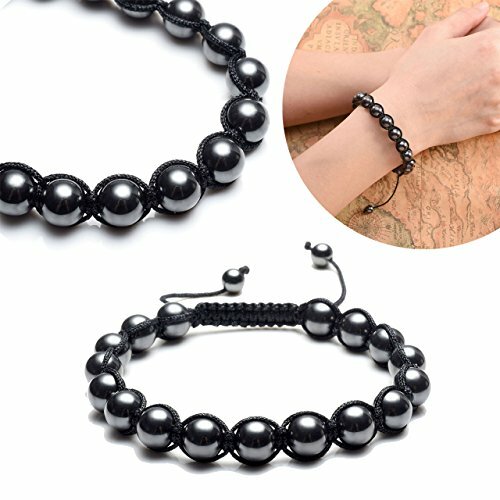 Black Hematite Jewelry Men Protection Energy Reiki Balance lapis lazuli Bracelet