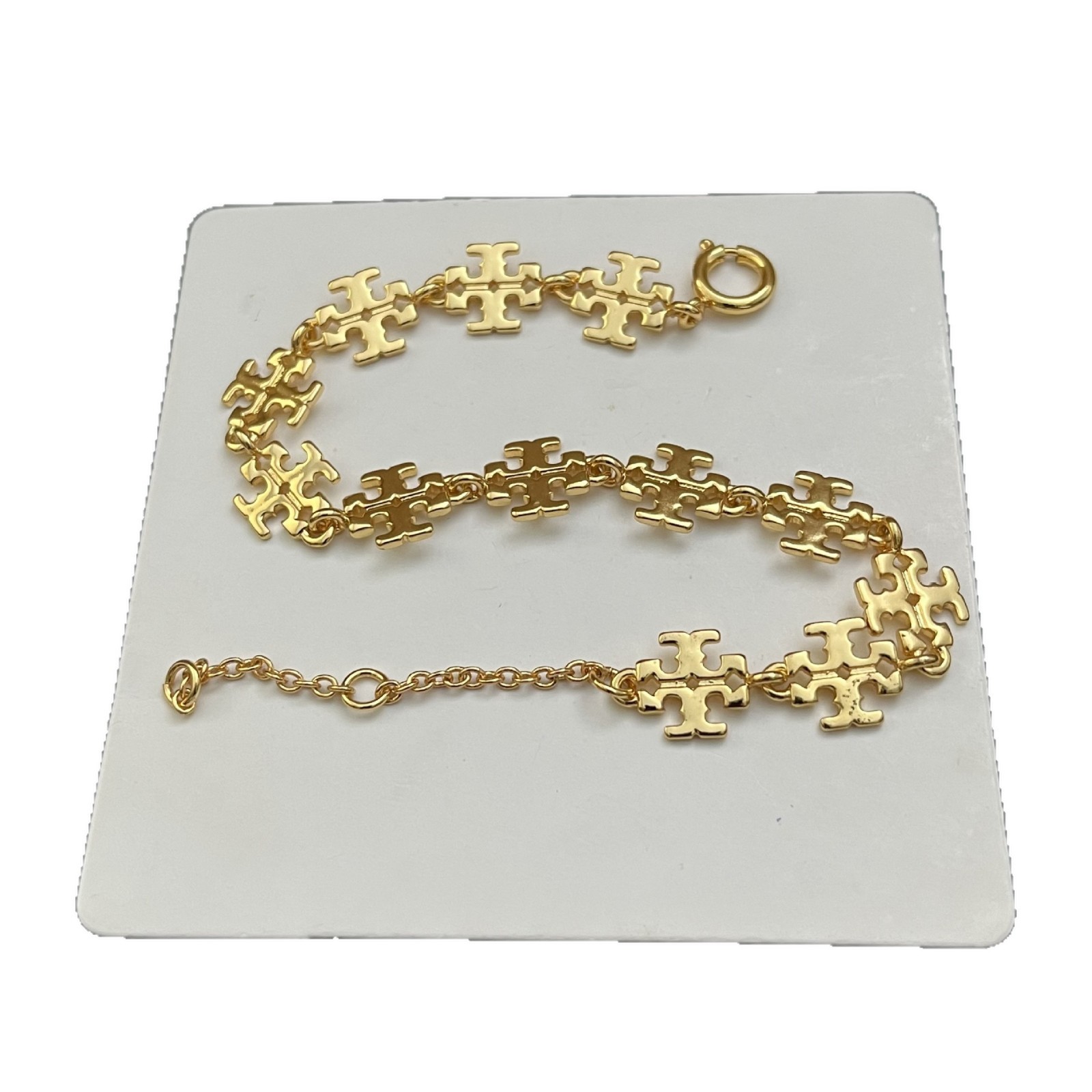 Perfect Gift + Free Shipping 🎁 NEW Tory Burch Gold Logo Bracelet