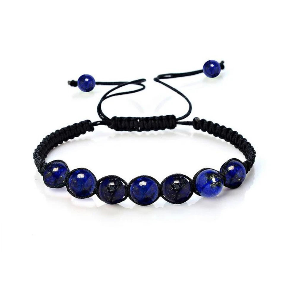 7 Chakra Healing Balance Beaded Bracelets Braided Stone Yoga Reiki Prayer Bangle