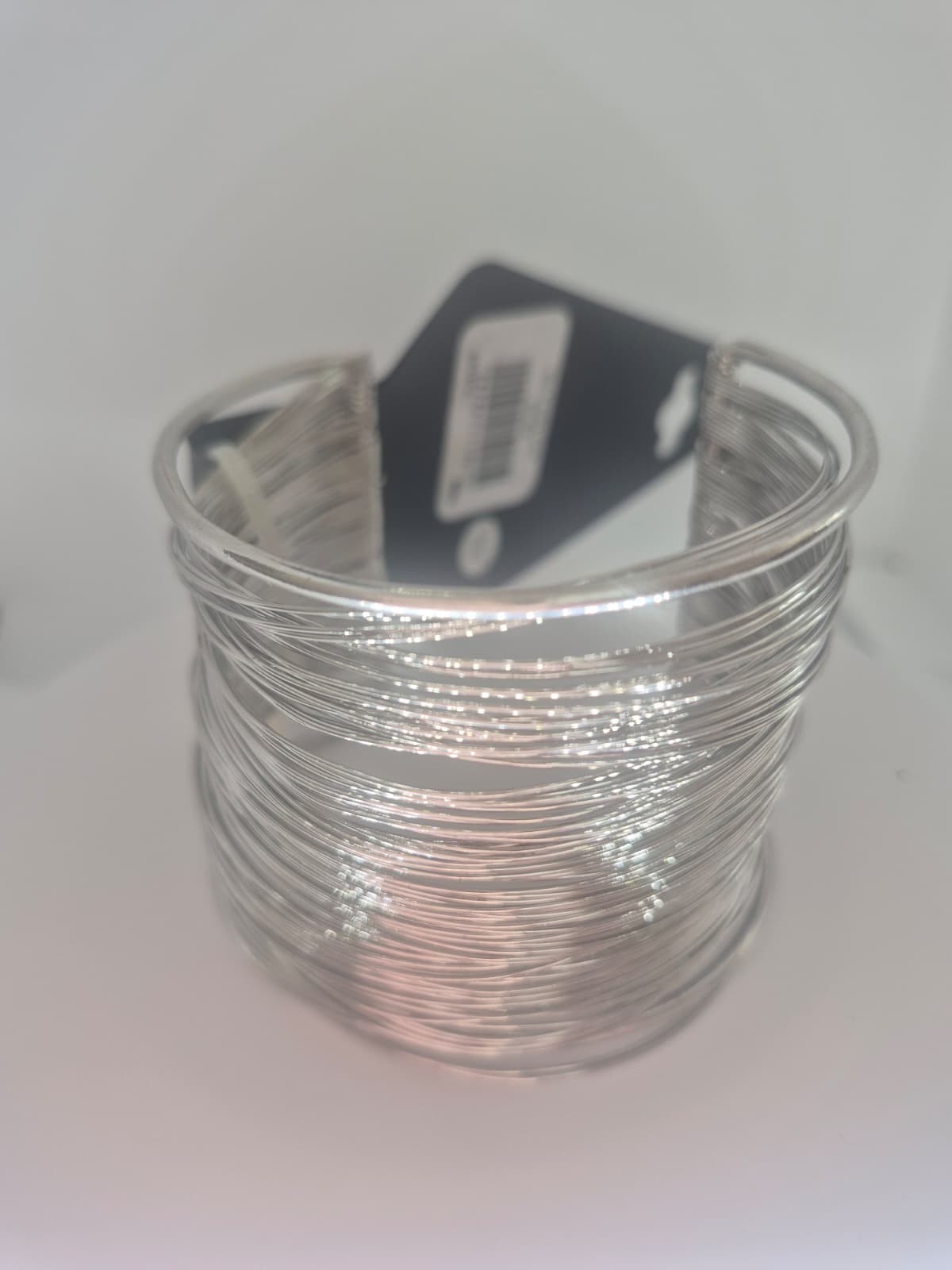 Wide Wire Cuff Chunky Bracelets for Women Bohemian Open Adjustable Silver