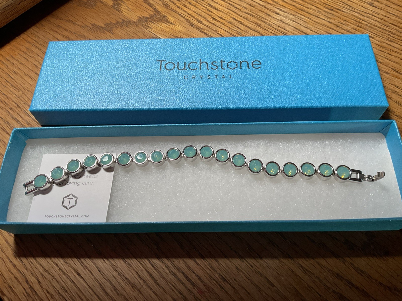 Touchstone Crystal Ice Bracelet Pacific Opal 3857BF NIB