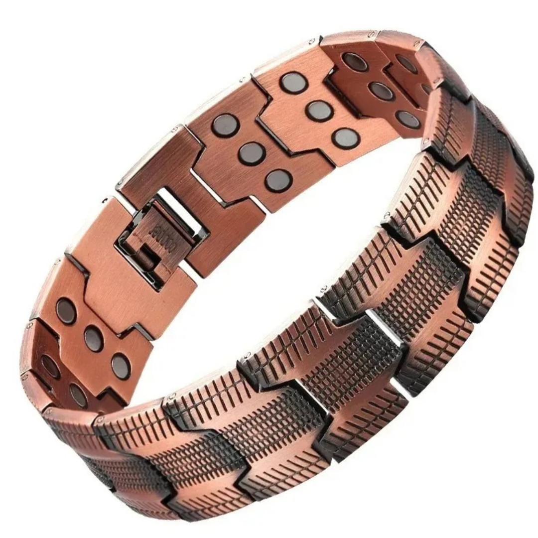 Men’s Pure Copper Magnetic Therapy Bracelet Adjustable Pain Relief Arthritis