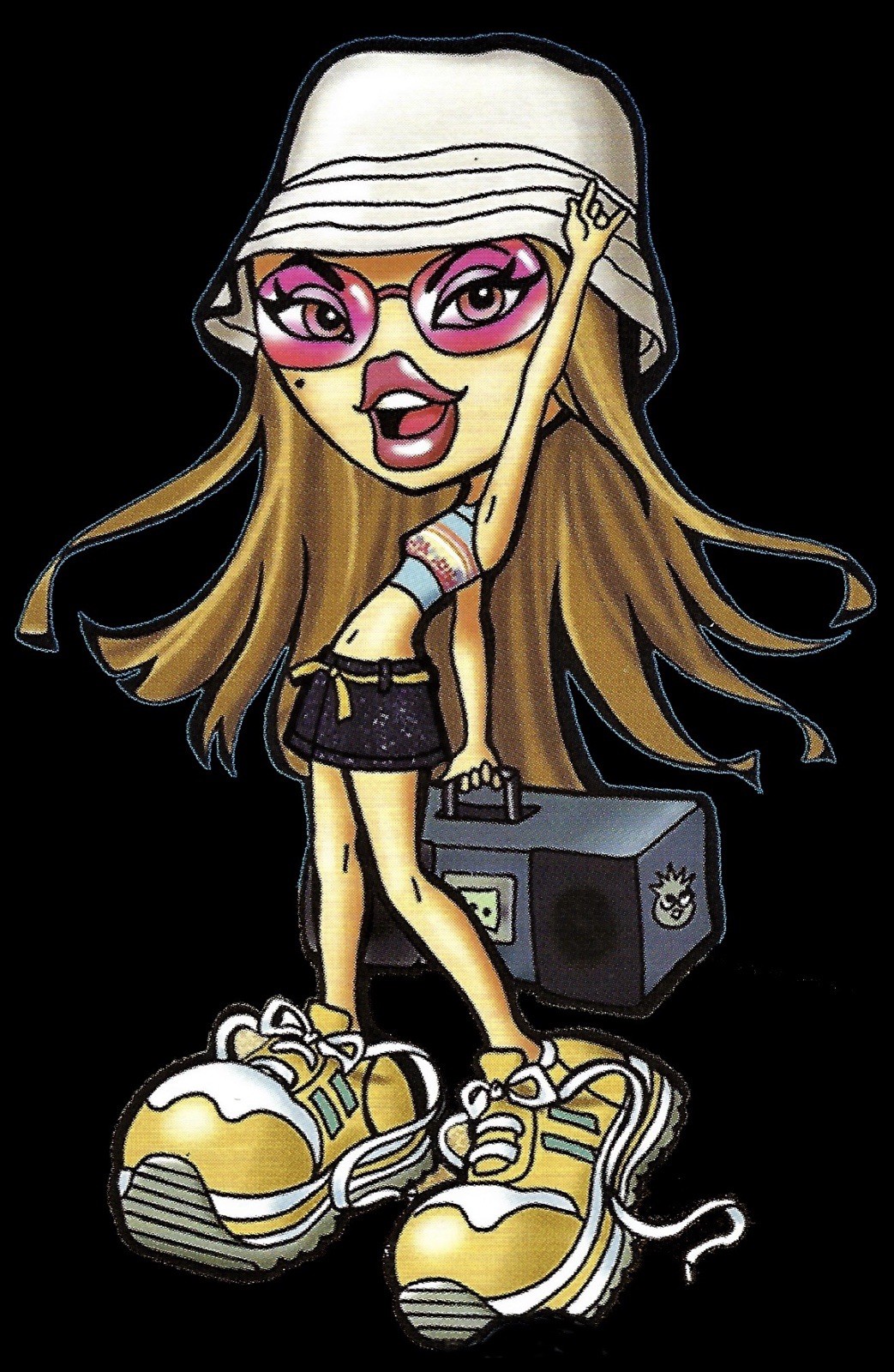 #2/3 BRATZ “YASMIN” “PRETTY PRINCESS” NAME ORIGINAL Italia CHARM Col. Link 9mm