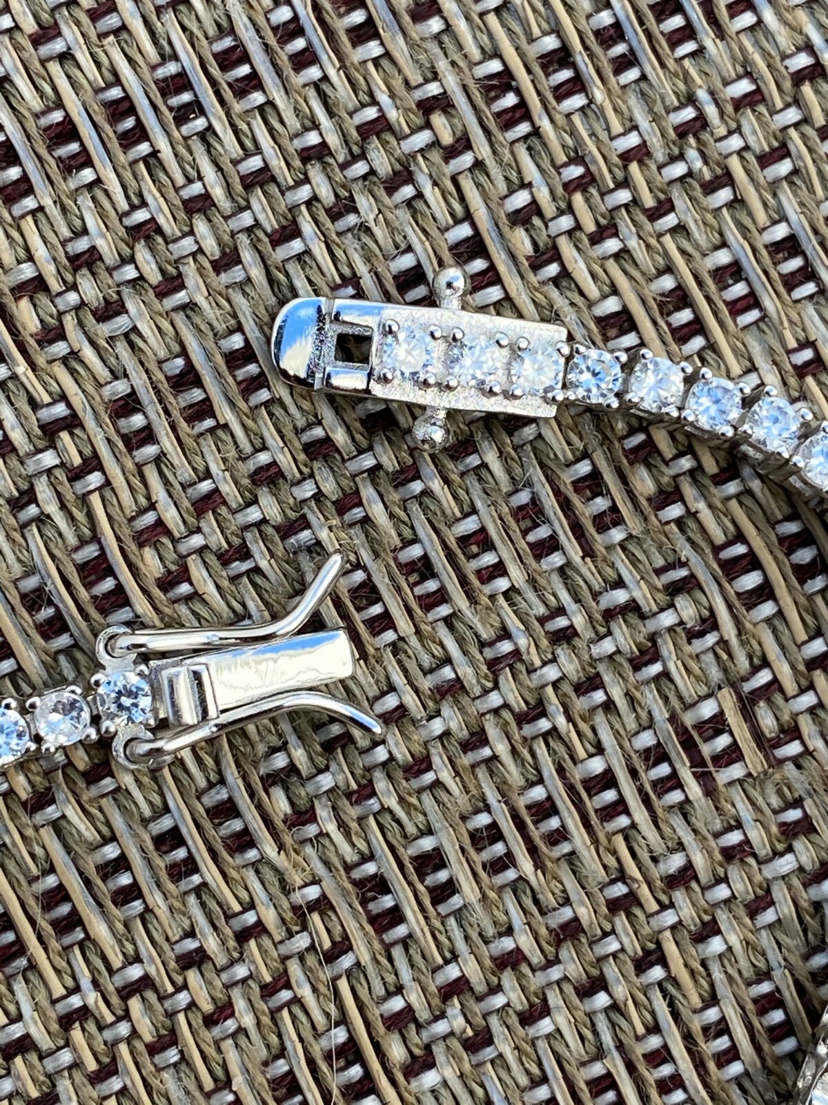 Pulsera TENNIS De Plata De Ley 925 2mm Diamantes Simulados Mujer/Hombre Hip Hop