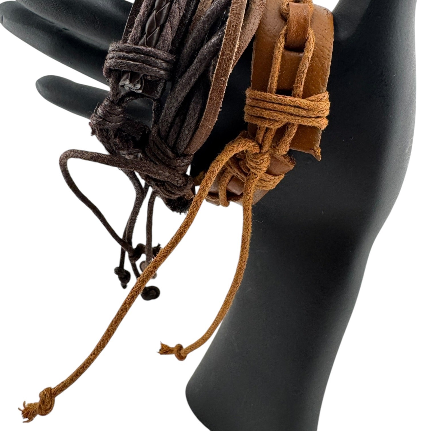 Untamed Cuffs: Trio of Rebel Leather Bands