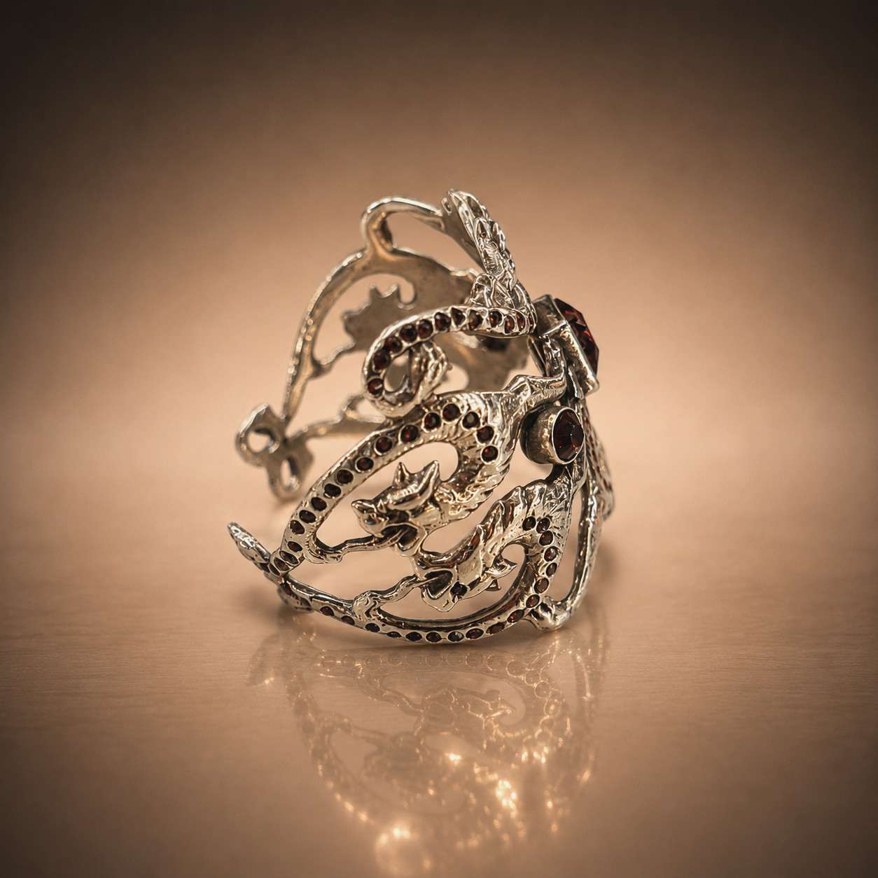 New Virgin Saints And Angels Sterling SilverCuff With Amethyst Stone-retail $700