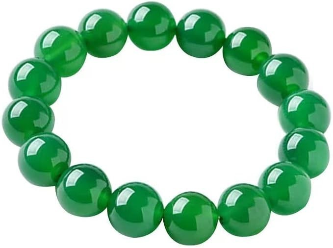 Natural Emerald Beads Bracelet Green Crystal Gemstone Guardian Bangle Gift