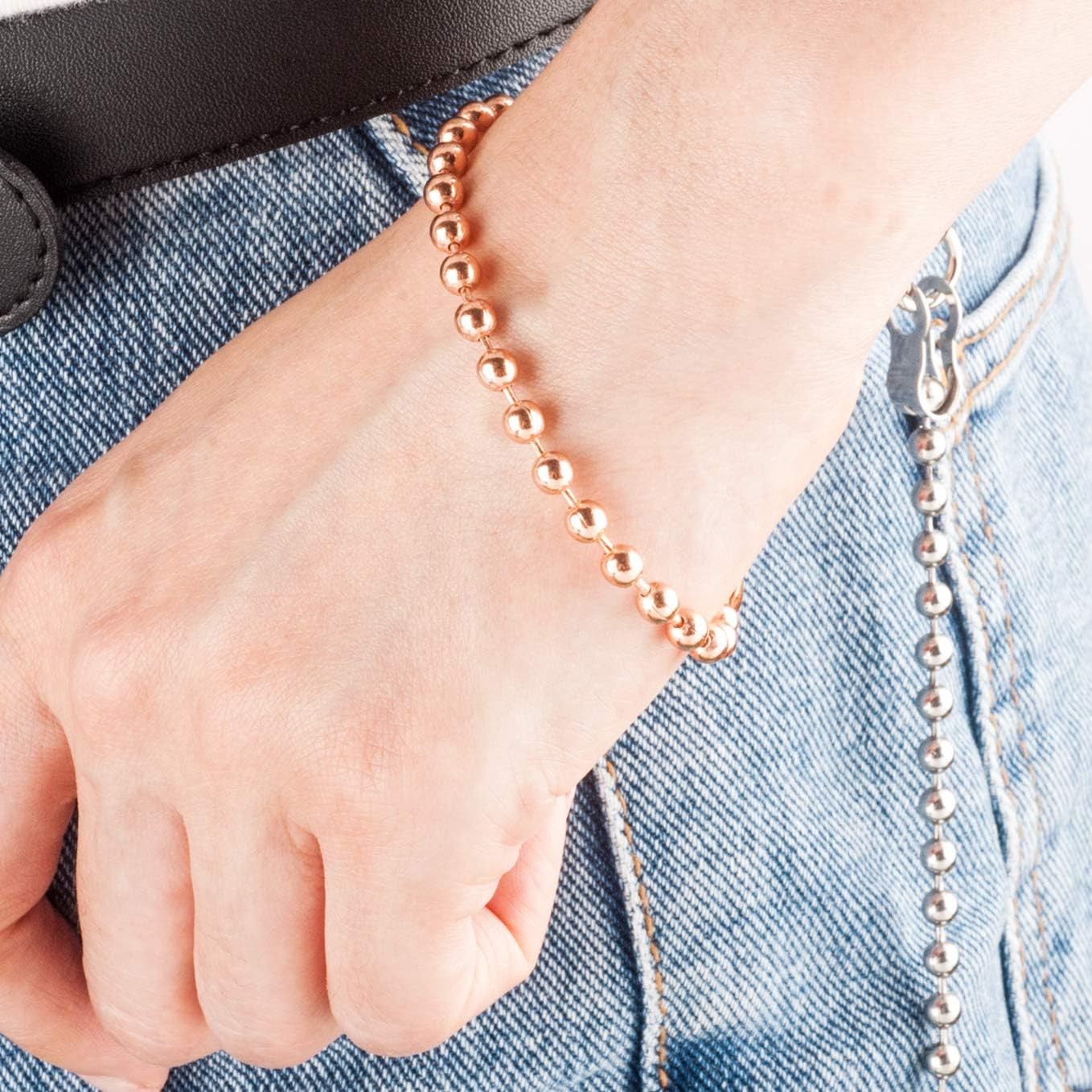 Pure Copper Bracelet for Men and Women – Natural Wellness Jewelry – Single or Do