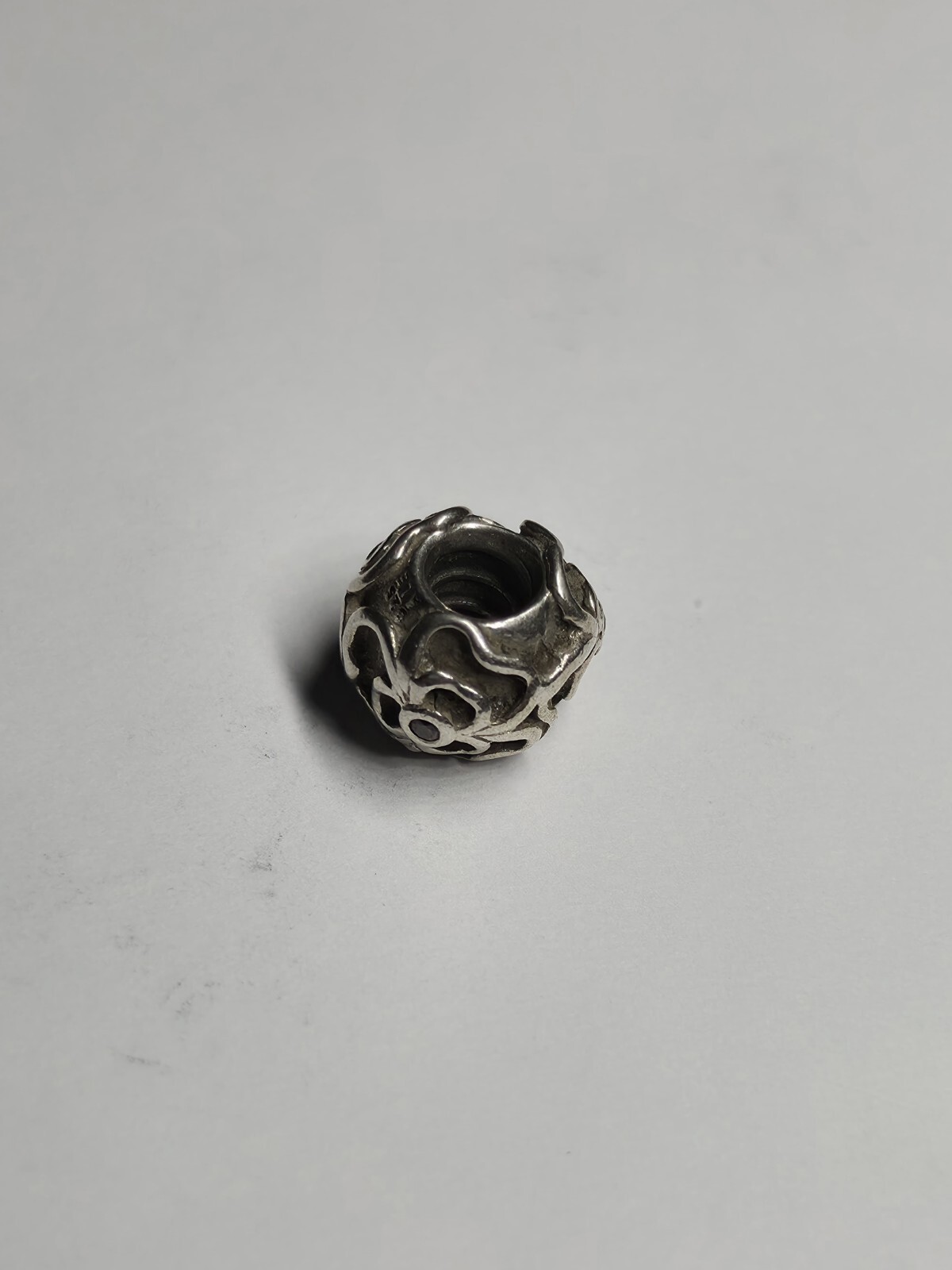 Pandora Charm Brown Flower Floral Lattice – 790413Bcz retired Authentic Ale 925